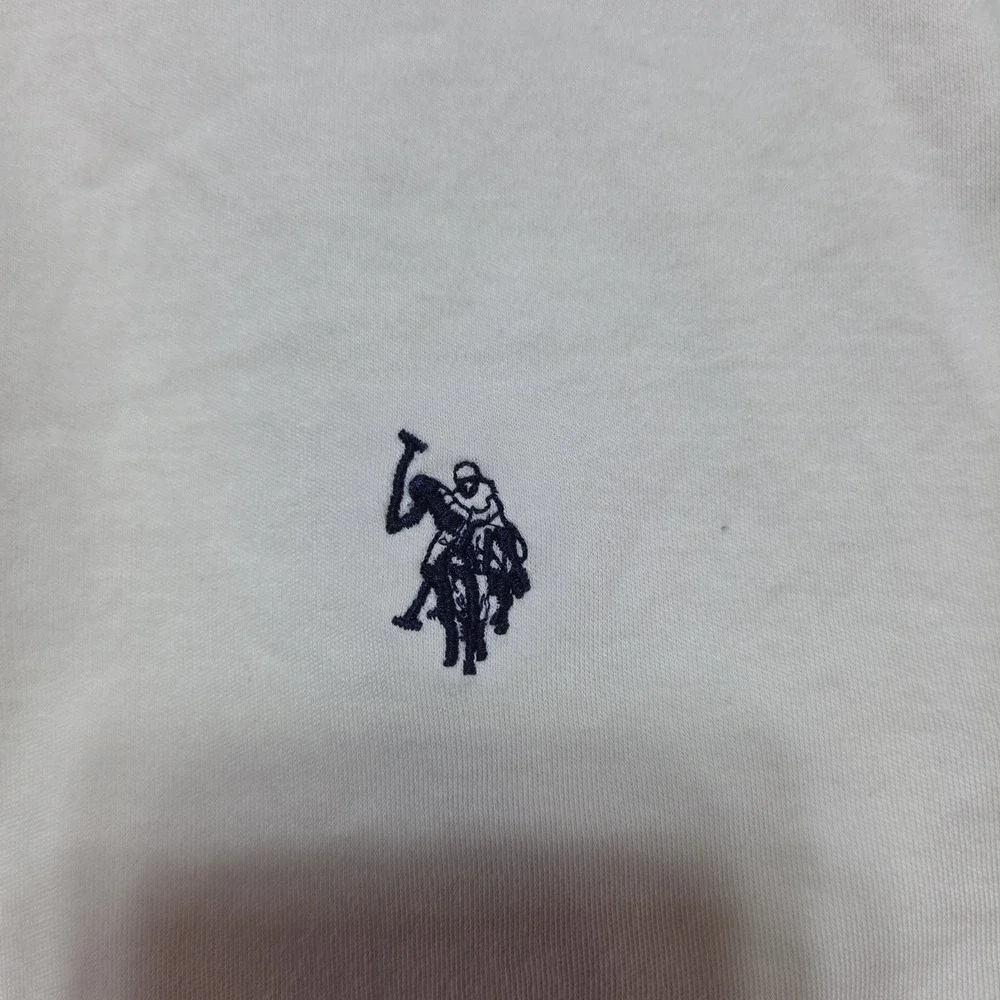 Polo Ralph Lauren Polo Shirt Men L Cream Short Sleeve Cotton Pique Pony Logo